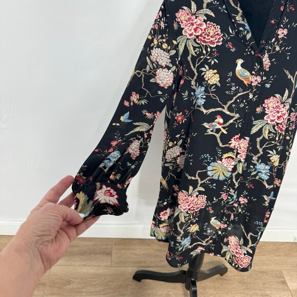 GP&J Baker x H&M Floral Button Down Boho Dress Size 8 - Picture 5 of 10